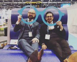 Garry Kousoulou (right) campaigns for greater awareness on colour blindness