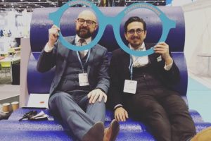 Garry Kousoulou (right) campaigns for greater awareness on colour blindness