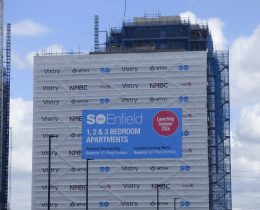 New housing under construction at the second phase of Meridian Water in Edmonton