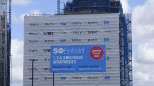 New housing under construction at the second phase of Meridian Water in Edmonton