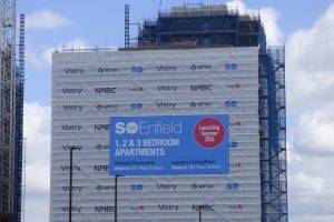 New housing under construction at the second phase of Meridian Water in Edmonton