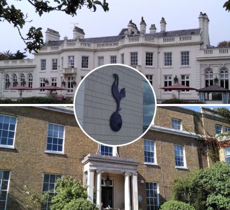 Whitewebbs House (top) and Myddelton House (bottom) are both sought by Spurs (centre)