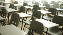An empty classroom (credit Mche Lee via Unsplash)