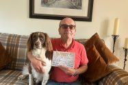 Andrew Hull and Lord Barney with his new book