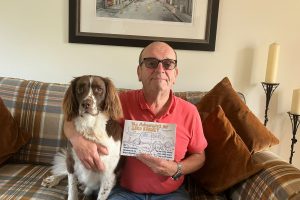Andrew Hull and Lord Barney with his new book