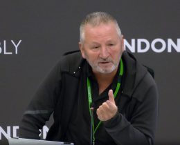 Charles Harris speaking at the London Assembly
