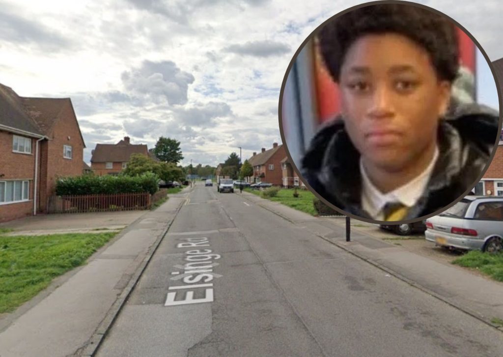 Elsinge Road (credit Google) and (inset) victim Ishmael Sankoh