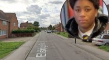 Elsinge Road (credit Google) and (inset) victim Ishmael Sankoh