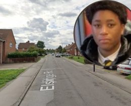 Elsinge Road (credit Google) and (inset) victim Ishmael Sankoh