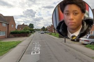 Elsinge Road (credit Google) and (inset) victim Ishmael Sankoh