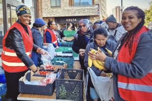 Volunteers with Feed My Sheep Outreach UK in Fore Street, Angel Edmonton