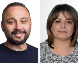 Green councillor Aziz Yildiz (left) and Labour councillor Alev Cazimoglu (right)