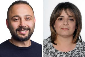 Green councillor Aziz Yildiz (left) and Labour councillor Alev Cazimoglu (right)
