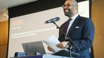 James Cleverly at the Centre for London Summit (credit Centre for London/Juliana Vasquez)