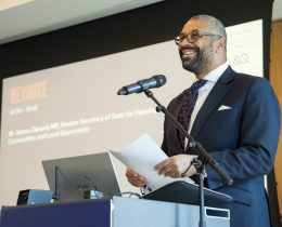 James Cleverly at the Centre for London Summit (credit Centre for London/Juliana Vasquez)