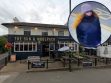 The Sun & Woolpack Pub and (inset) the shooting suspect