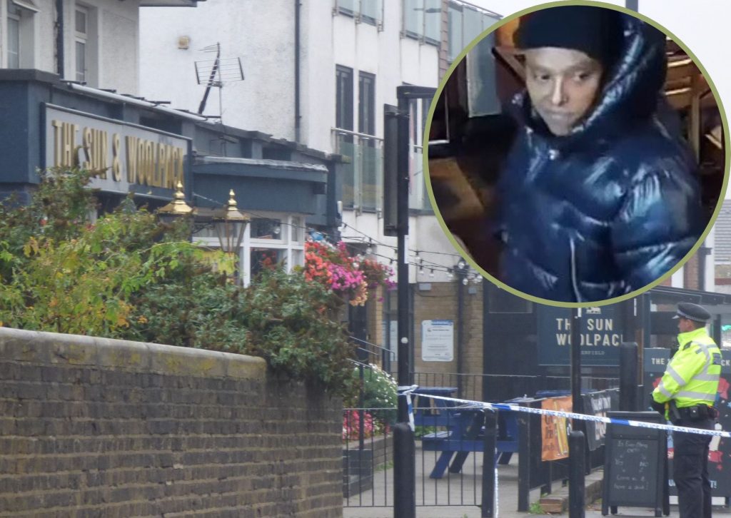 The scene of the shooting pictured last week and (inset) suspect Abreham Woldegiworgis